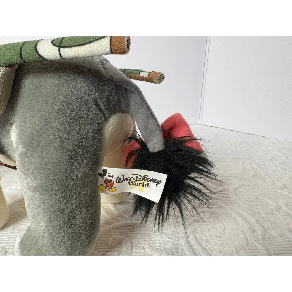 Disney Eeyore Plush Animal‎ Toy Safari Adventure Hat Saddle Backpack 11 inches